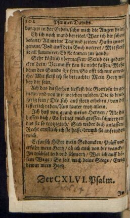 Der CXLVI. Psalm.
