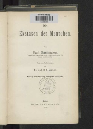 Die Ekstasen des Menschen