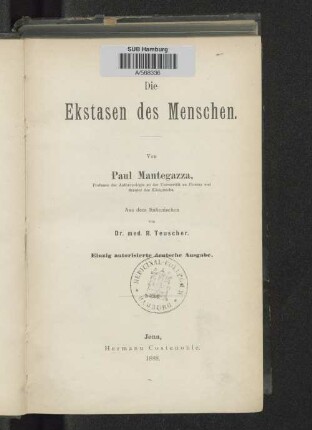 Die Ekstasen des Menschen