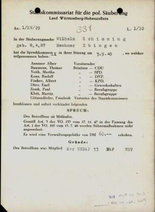 Schimming, Wilhelm
