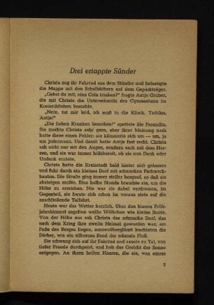 Drei ertappte Sünder