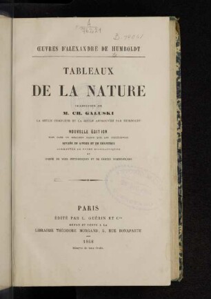 Tableaux de la nature