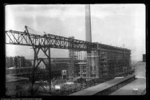 Brücke von Bau Me 3 Dampfkesselhaus nach Bau Me 103 Dampfkesselhaus, Me 2 Kontaktgasanlage, Me 6 Wasserwerk und Luftzentrale, Me 103 Dampfkesselhaus