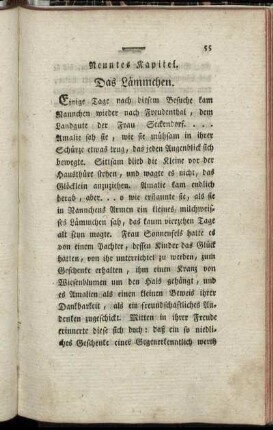 Neuntes Kapitel. Das Lämmchen.
