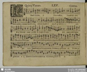 LXV. Laudem dicite Deo nostro