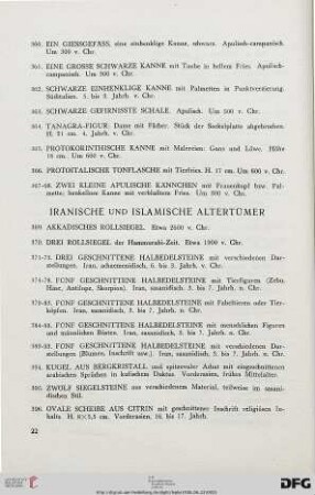 Iranische und Islamische Altertümer (Nr. 369-565)