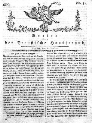 No. 82., 10. Oktober 1809