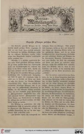 Vereinsmitteilungen Nr. 5 (Februar 1888)