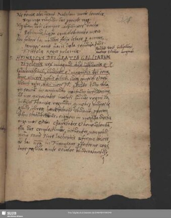 Nr.5-9. Abschr. von 5 lat. Briefen König Heinrichs von Polen