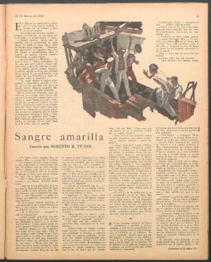 Sangre amarilla : Cuento por Roberto R. Funes