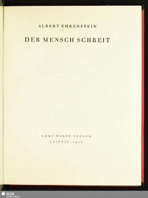 Der Mensch schreit