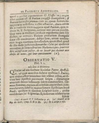 Observatio V. Phil. I. 1.