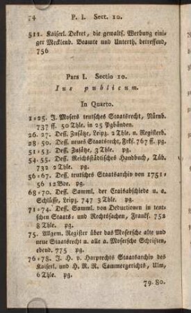 Sectio 10. Ius publicum.