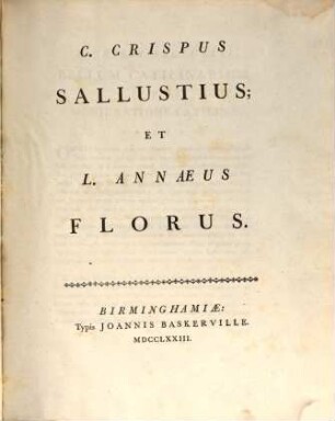 C. Crispus Sallustius et L. Annaeus Florus