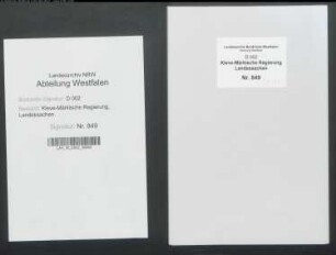 Festlegung von Grenzen zwischen dem Gericht Schwelm und dem Amt Barmen im Zusammenhang der Auseinandersetzung zwischen dem Bergischen Untertanen Caspar Bach in der Leinkuhlen und dem Bleicher Abraham Beckmann als Käufern von Landstücken des zwansgversteigerten Hauses Rauenthal, Bd. 1 Provenienz: Gograf zu Schwelm, Bölling, als Kommissar der Regierung