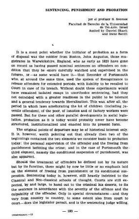 193-198, Sentencing, punishment and probation