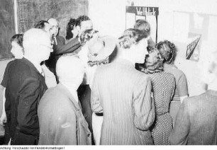 Schulbegehung, öffentlicher Unterricht, Mai 1950