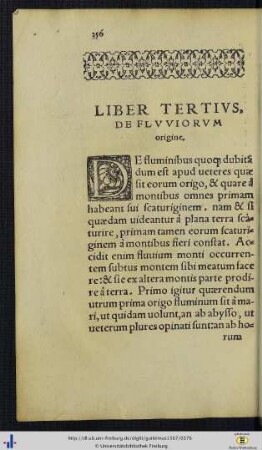 De fluminum origine.