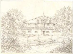Neureuther, Gottfried von; Prien / Chiemsee; Bauernhaus - Ansicht
