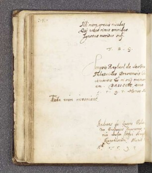 Raphael de Leszno. – Incipit: Illi mors gravis incubat Quj notus nimis omnibus Ignotus moritur sibj. T. B. G. [Seneca-Zitat]. – Basel, Mai 1597