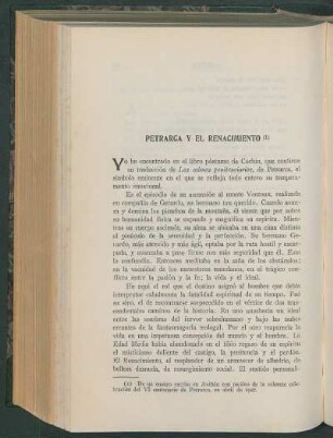 Petrarca y el renacimiento