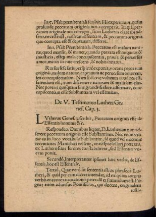 De V. Testimonio Lutheri ...