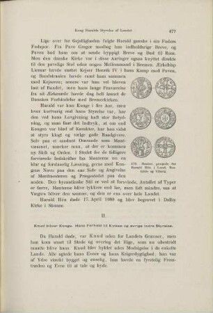 II. Knud bliver Konge. Hans Forhold til Kirken og øvrige indre Styrelse.