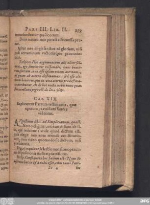 Cap. XIX. Explicantur Patrum testimonia, quae operum praevisioni favere videntur.