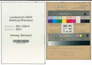 Entnazifizierung Bernhard Herweg , geb. 10.06.1901 (Landwirt)