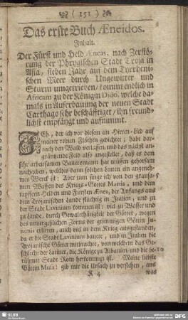 Das erste Buch Aeneidos
