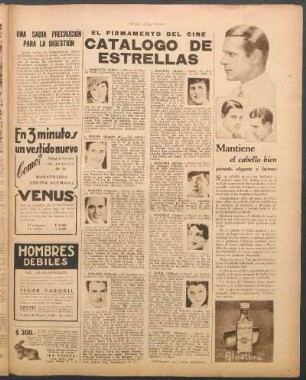 Catálogo de estrellas : El firmamento del cine