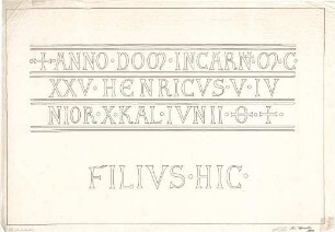 Schmidt, Heinrich von; Speyer; Kaisergruft im Dom - Inschrift (Ansicht)