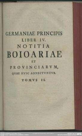 Tomus II.