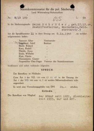 Schröder, Heinz