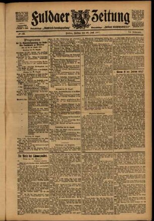 Ausgabe vom Freitag, den 26. Juli 1907.