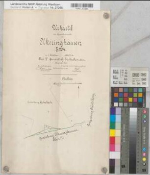 Elkeringhausen (Winterberg), Zusammenlegung Elkeringhausen, Bl.6 Urkarte 1 Grönebach Flur 5