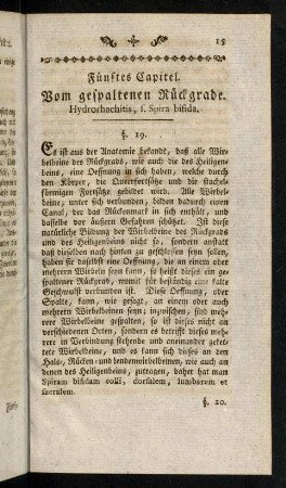 15-20, Fünftes Capitel: Vom gespaltenen Rückgrade