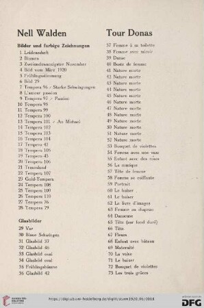 Tour Donas (Nr. 37-73)