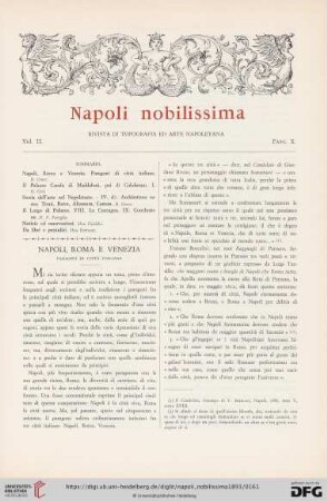 Napoli, Roma e Venezia