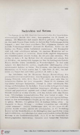 Nachrichten und Notizen