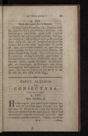 Capvt Altervm De Coniectvra.
