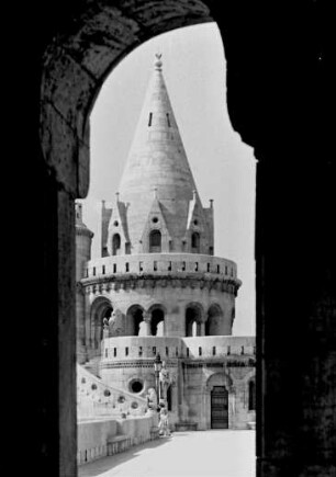 Budapest, Fischerbastei, Blick zum Hauptturm