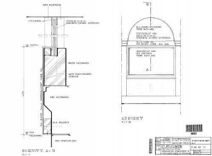 Reutlingen Hbf: Erneuerung Rundbogen in Fensteröffnung (Straßenseite) Empfangsgeb. Fenster