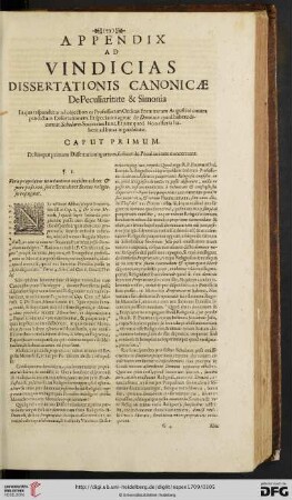 Appendix ad Vindicias