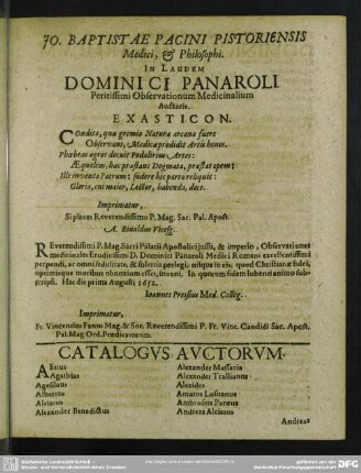 Catalogus Auctorum