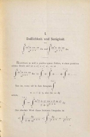 Beitrag zur Theorie der bestimmten Integrale und zur Attraktionstheorie