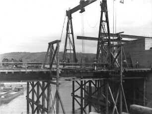 Wehrbaustelle Staustufe Randersacker/Main