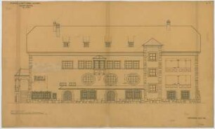 Fischer, Theodor; Lana / Südtirol (Italien); Schule - Betsaal Westseite (Ansicht)