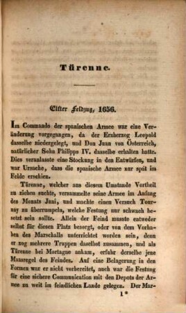 Ideale der Kriegführung, in einer Analyse der Thaten der größten Feldherren : mit Karten und Plänen, 2,2. Türenne (Fortsetzung und Beschluss), Eugen