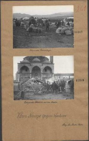 Bulgarische Feldküche vor einer Moschee